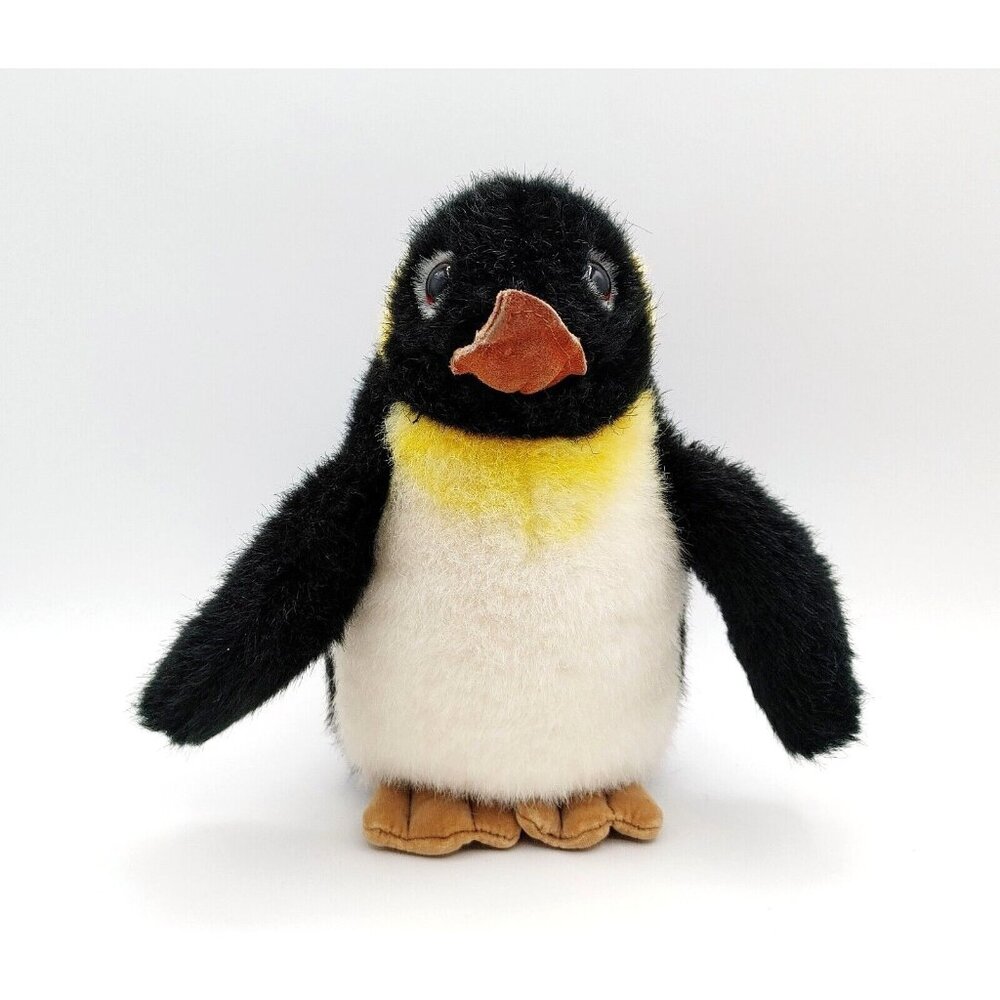 Gund Emperor Penguin Plush Stuffed Toy Suede Bill Vintage 9 Inch 1986